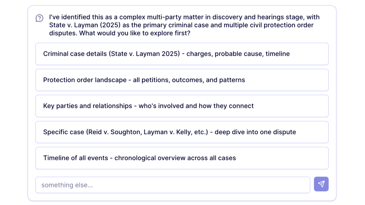 CaseMark AI Exploration Interface